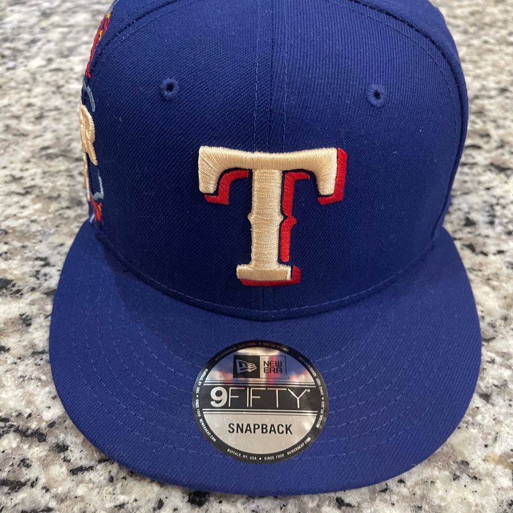 New Era Royal Blue Snapback Cap with Embroidered T